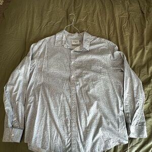 Goodfellow & Co Light Pale Blue Patterned Shirt